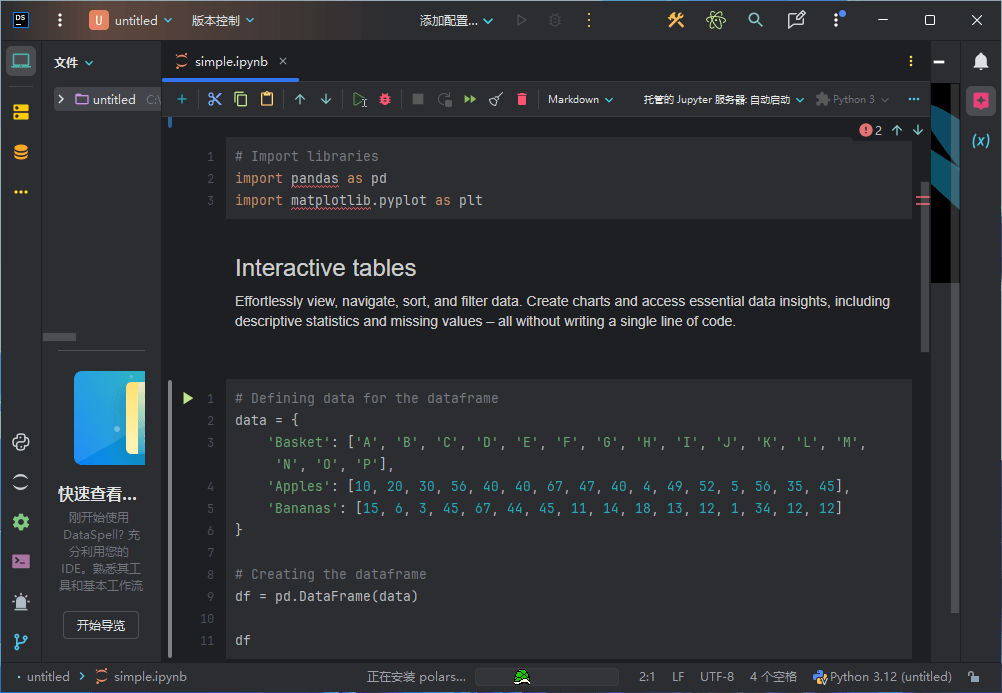 JetBrains DataSpell 2024 x64 数据分析工具中文直装版